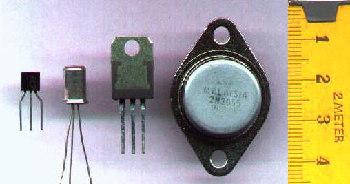 Foto einiger Transistoren